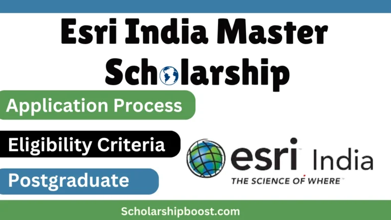 Esri India Master Scholarships