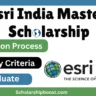 Esri India Master Scholarships